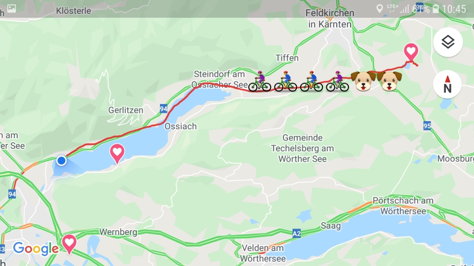 Unsere Ossiacher See Route