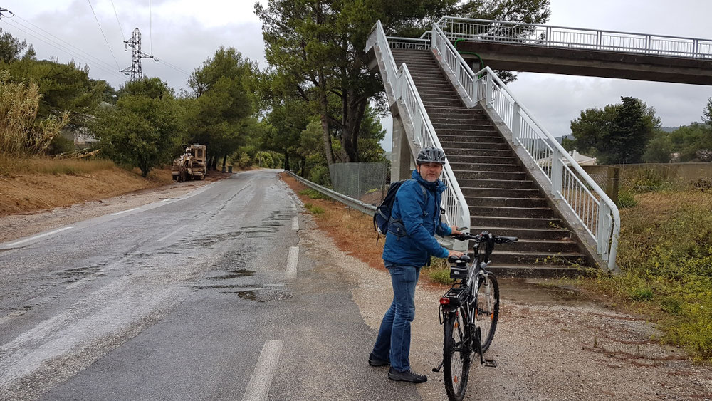 Das Navi will uns über Stiegen nach Hause leiten 🧐