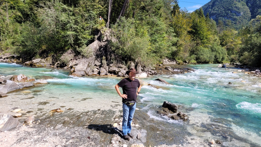 Koritnica fließt in Soča