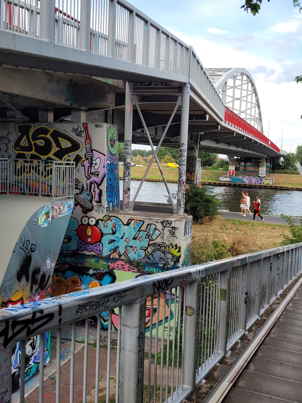 Amsterdamsebrug, kurz vorm Campingplatz