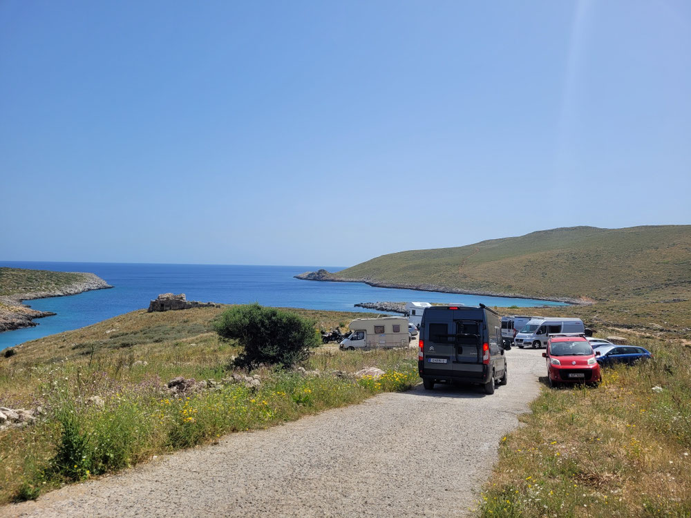 Parkplatz, Start der Wanderung